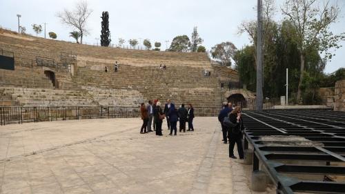 Preparations for the Festival at Carthage Amphitheatre