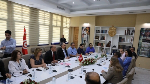 Coordination meeting at the Ministry of Cultural Affairs in Tunisia in preparation for the Festival
