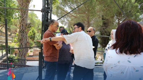زيارة إلى مسرح قرطاج الأثري و مسرح الأوبرا بمدينة الثقافة تحضيرا لحفلي افتتاح و اختتام المهرجان