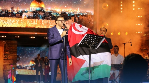  حفل الفنان صابر الرباعي في افتتاح المهرجان بمسرح قرطاج