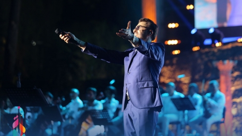  حفل الفنان صابر الرباعي في افتتاح المهرجان بمسرح قرطاج
