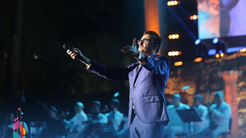  حفل الفنان صابر الرباعي في افتتاح المهرجان بمسرح قرطاج