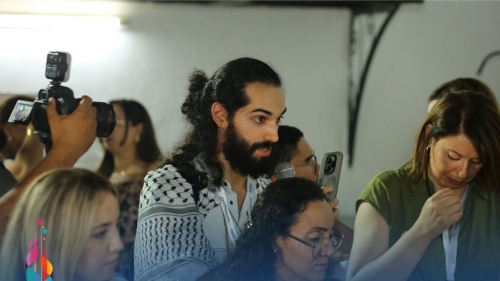 The Press Conference of Artist Saber Rebai After the Opening Ceremony