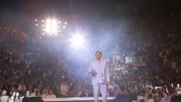 "Opening ceremony at the Carthage Amphitheatre with star Ragheb Alama."